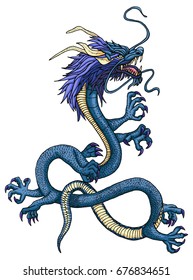 illustration snake dragon graphic