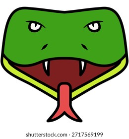 Ilustração da Ilustração da Cabeça da Serpente
