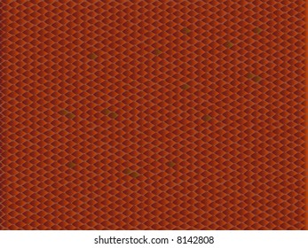 Illustration in the snake skin style