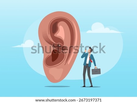 An illustration of a snake slithering out of a human ear. The snake's head is visible with its tongue flicking out. A powerful metaphor for the dangers of what we hear and what we say