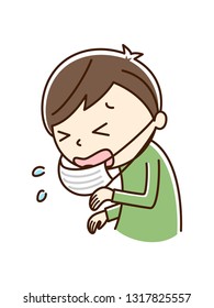 Illustration of sneeze.
