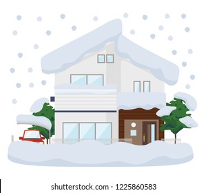 Illustration of snow damage.