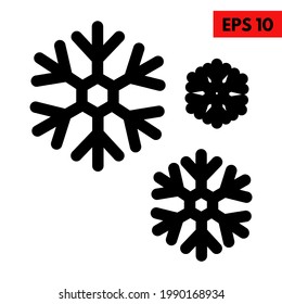 Illustration of snow flower icon