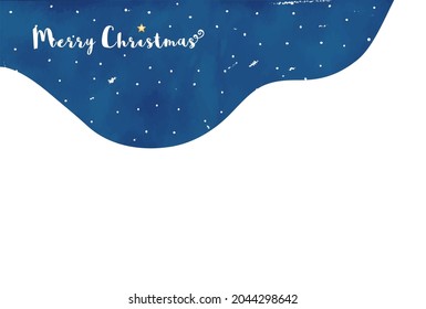 Es una ilustración de una escena de nieve. Material vector fácil de usar.