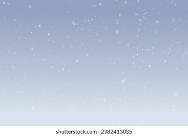 Illustration of snowfall, Vector illustration