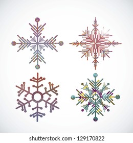 Illustration of snowflake. Illustration of winter. vector illustration