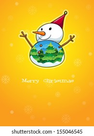 Illustration of a snowman
