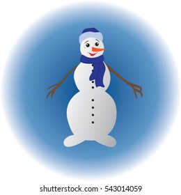 Illustration of a snowman