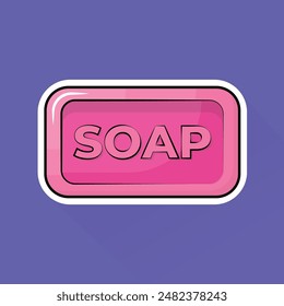 Illustration of Soap in Flat Design