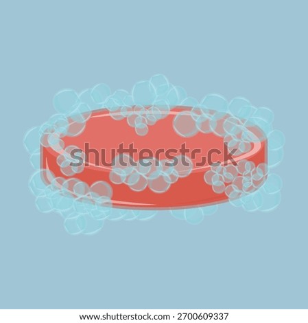 
Illustration of soap, to maintain personal hygiene, self-care, kill germs, bathe, wash hands and other hygiene.
