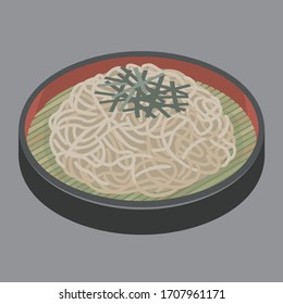 Illustration of soba vector food