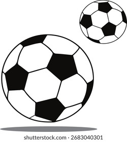 Ilustração de uma bola de futebol
