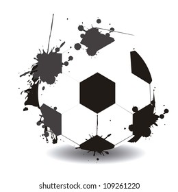 Illustration Soccer Ball Formed Paint Stains Stock Vector (Royalty Free ...