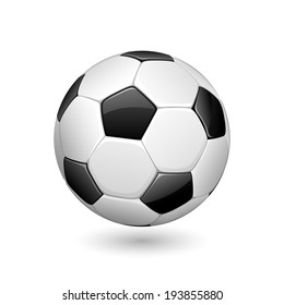 illustration of soccer ball on white background