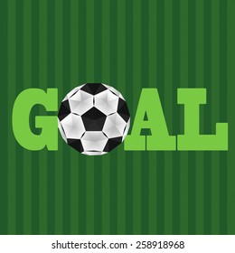 illustration of a soccer ball in the vector in low polygon style