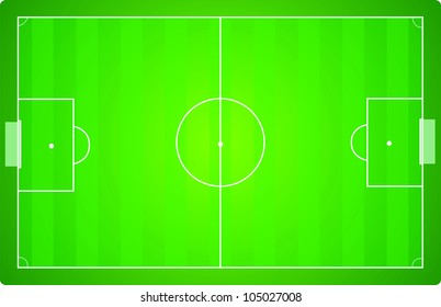 Illustration of a soccer field.