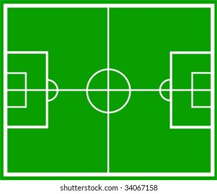 illustration of a soccer field