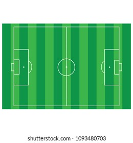 Illustration Soccer Field Football Field Soccer Stock Vector (Royalty ...