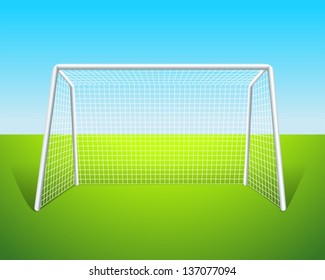 Illustration of a soccer goal