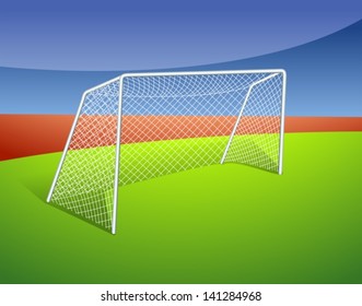 Illustration of a soccer goal