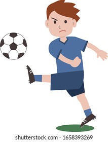 Illustration of a soccer player