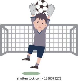 Illustration of a soccer player