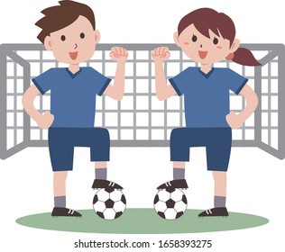Illustration of a soccer player