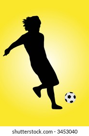 illustration of a soccer player
