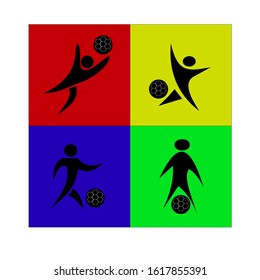 illustration of Soccer player position