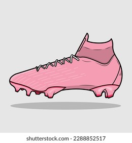 La ilustración de los zapatos de fútbol