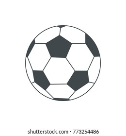 illustration of soccer-ball isolated on white for your design.