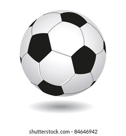 illustration of soccer-ball isolated on white for your design