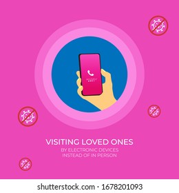 Illustration of Social distancing, keep distance in public society people to protect from COVID-19 coronavirus outbreak spreading concep, infographic idea