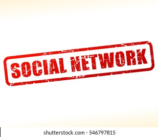 Illustration of social network text 