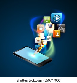 Illustration social networking.