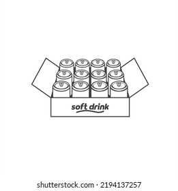 illustration of soft drink, vector art.