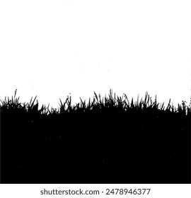 illustration of soft grass on a white background