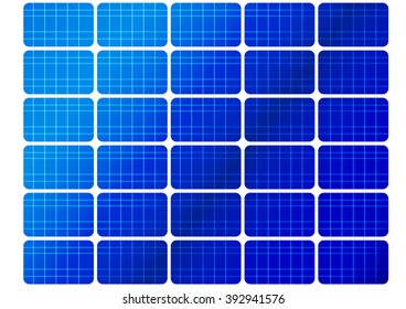 illustration of a solar cell pattern