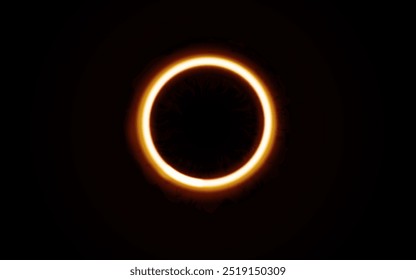 ilustração de eclipse solar com fundo escuro