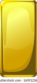 Ilustración de barras de oro sólidas utilizadas como utilización de activos.