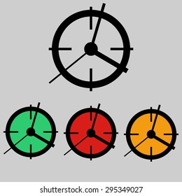 Illustration of some clock, vector.