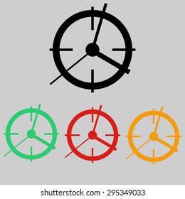 Illustration of some clock, vector.