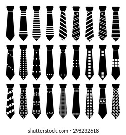 Illustration of some ties, vector.