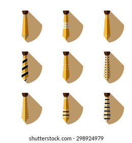 Illustration of some ties, vector.