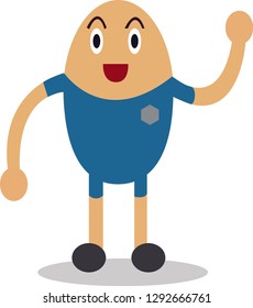 an illustration of someone greeting