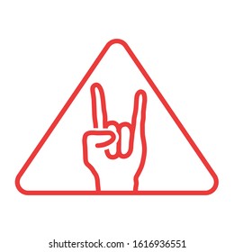 illustration of someone's hand presented in the form of a red sketch