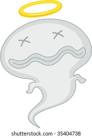 illustration of a soul on white