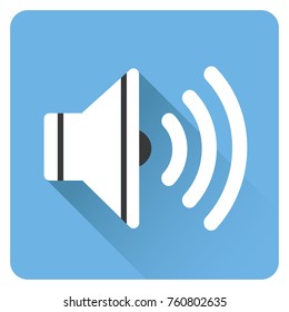 Illustration of sound icon with shadow
