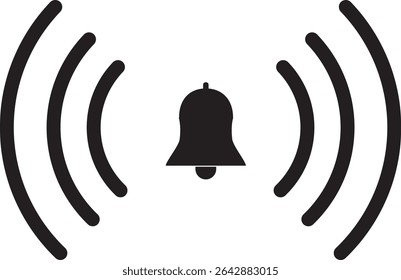 illustration of a sound wave bell