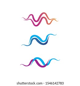 illustration of the sound wave icon vector icon template logo